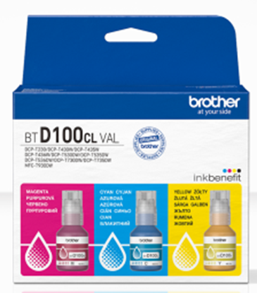 Изображение Tinte Brother BTD100CL Yellow Cyan Magenta