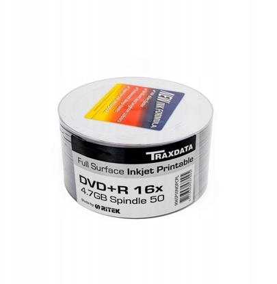 Изображение TRAXDATA RITEK DVD+R 4,7GB 16X PRINTABLE SP*50 906SP50NOPCPL
