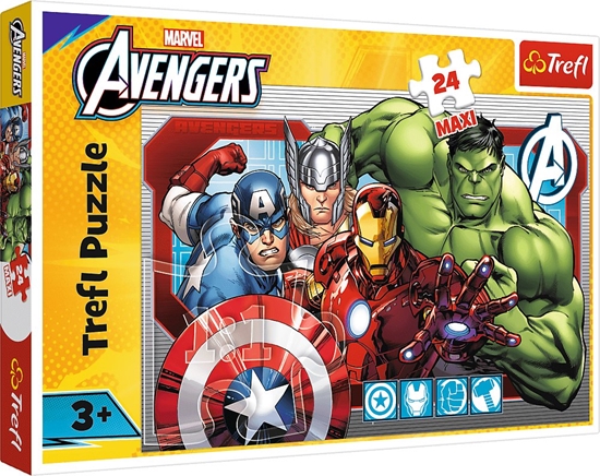 Изображение Trefl Puzzle Maxi Marvel, Zawsze sprawiedliwi 24 elementy (14378)