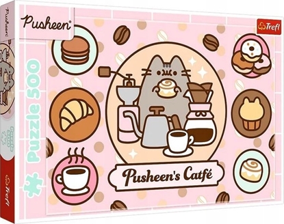 Изображение Trefl Puzzle Pusheen w kawiarni 500 elementów