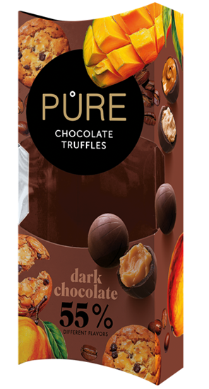 Picture of Tumšās šokolādes trifeļu izlase 108g PURE