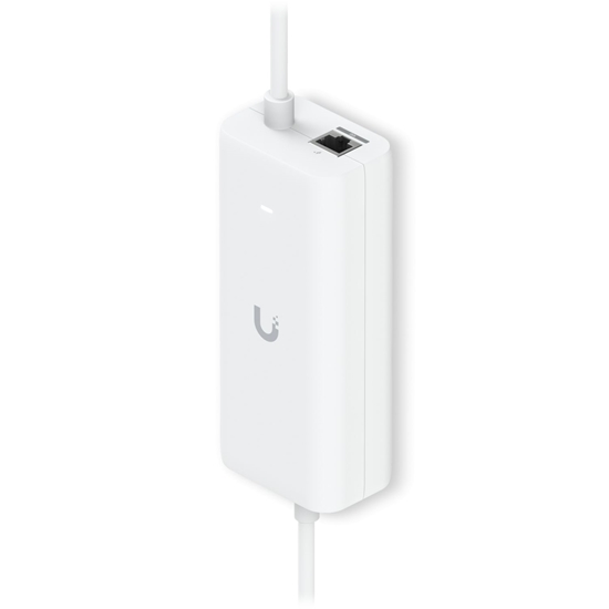 Picture of UBIQUITI POE INTEGRATED AC ADAPTER. AN AC ADAPTER WITH INTEGRATED POE, ENABLING THE UNIFI CLOUD GATEWAY DEVICE TO SUPPORT POE OUTPUT ON A SINGLE PORT