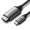 Изображение Kabel USB Ugreen USB-C - HDMI 1.5 m Srebrny (50570)