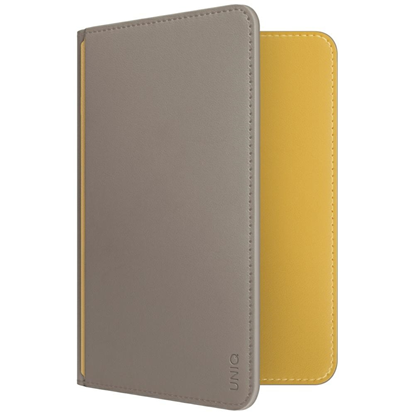 Изображение UNIQ Belmont Passport Case RFID Blocking Gray/Yellow