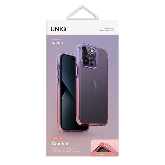 Picture of UNIQ etui Combat Duo iPhone 14 Pro 6,1" |ilila lav
