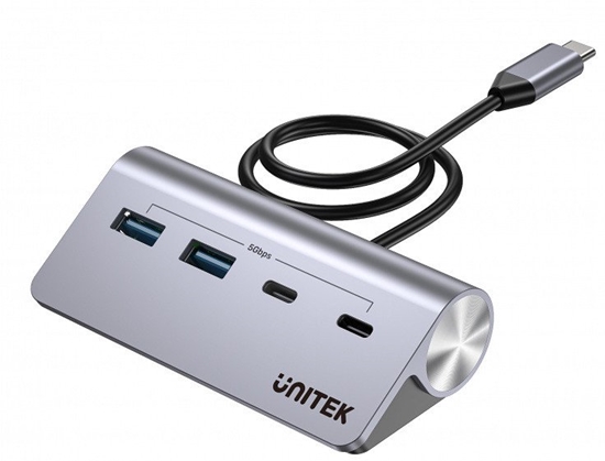 Picture of Unitek Hub alumininiowy USB-A/USB-C z 4 portami 5Gbps
