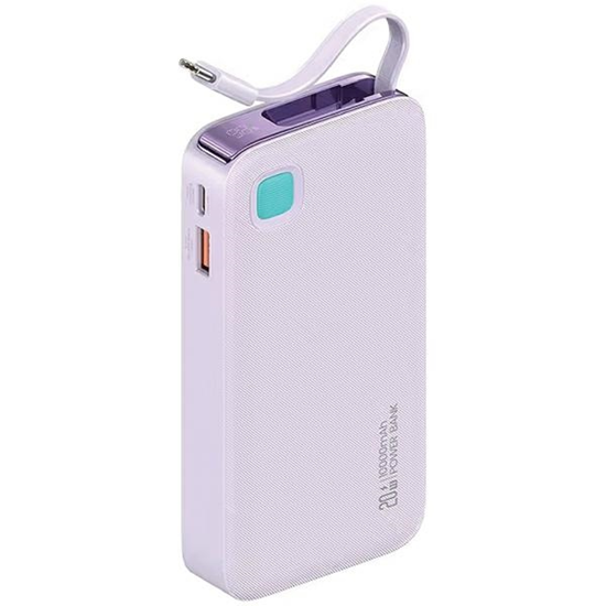 Picture of USAMS Powerbank ze zwijanym kablem USB-C Retractab