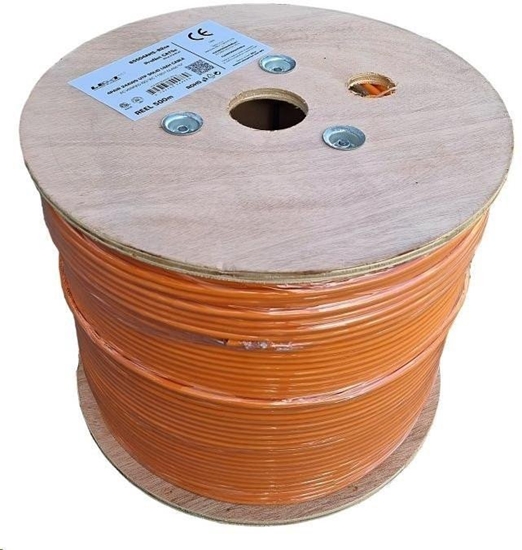 Picture of UTP kabel LEXI-Net Cat5E, drát, LS0H (B2ca s1a,d0,a1), oranový, 500m, cívka