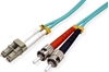Picture of Value Fibre Optic Jumper Cable, 50/125µm, LC/ST, OM3, turquoise, 10 m