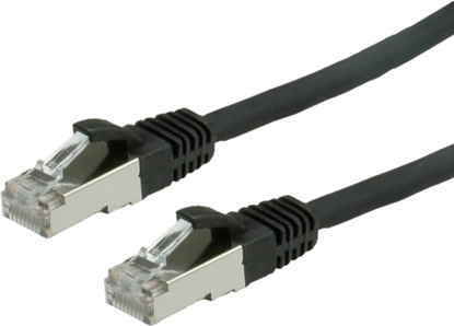 Изображение Value S/FTP Patch Cord Cat.6 (Class E), halogen-free, black, 0.5 m
