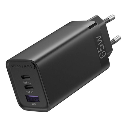 Изображение Vention FEDB0-EU 2xUSB-C 1xUSB-A 65W|30W|30W GaN n