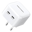 Attēls no Vention Vention FBPW0-EU USB(C+C) GaN (35W/35W) mains charger (white)