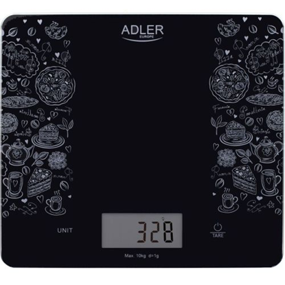 Picture of Adler | Kitchen scale | AD 3171 | Maximum weight (capacity) 10 kg | Graduation 1 g | Display type LCD | Black