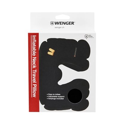 Attēls no WENGER INFLATABLE NECKTRAVEL PILLOW WITH EARPLUGS