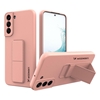 Изображение Wozinsky - Wozinsky Kickstand Case Silicone Stand Cover for Samsung Galaxy S22 + Pink