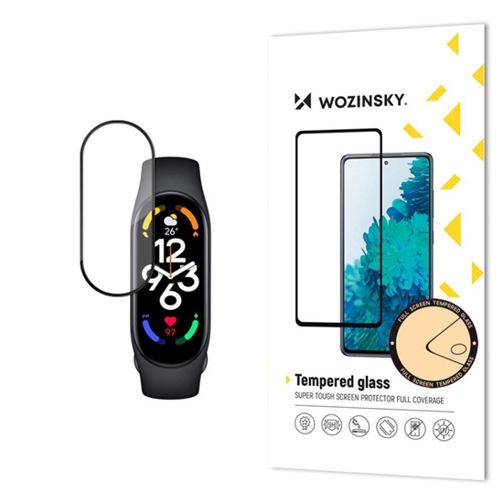 Изображение Wozinsky Wozinsky Full Glue Xiaomi Mi Band 7 black tempered glass