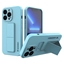 Изображение Wozinsky Wozinsky Kickstand Case silicone case with stand for iPhone 13 light blue