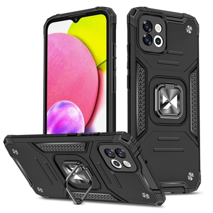 Изображение Wozinsky Wozinsky Ring Armor case for Samsung Galaxy A03 armored cover magnetic holder ring black