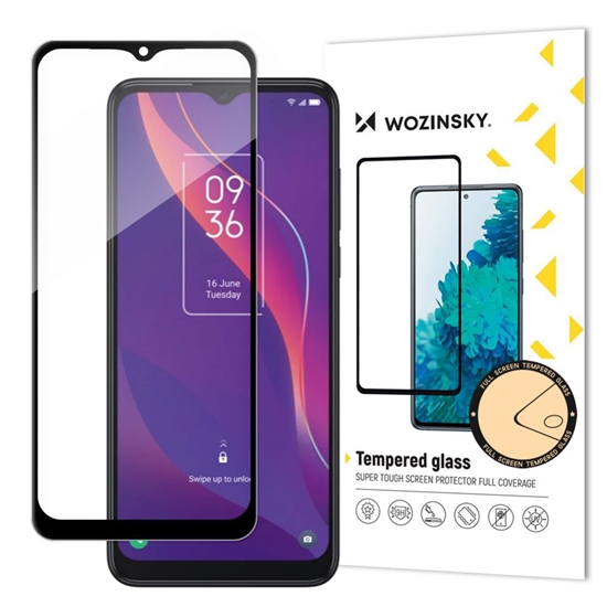 Picture of Wozinsky Wozinsky super tough Full Glue tempered glass full screen with frame Case Friendly TCL 306 black