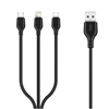 Picture of XO NB103 Izturīgs TPE Universāls USB uz USB-C (Type-C) Datu & Ātrās 2.4A Uzlādes kabelis 2m Balts