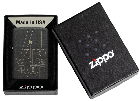 Picture of Zippo Lighter 46172 Line Art Zippo Design