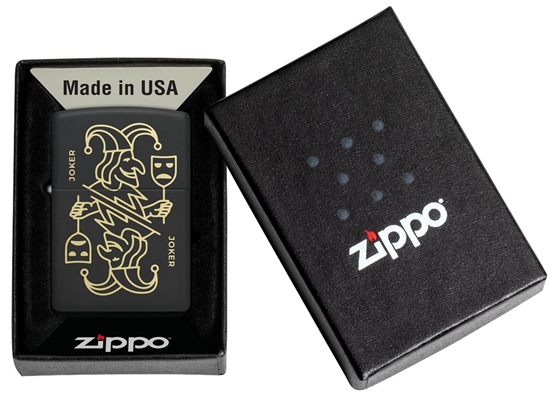 Picture of Zippo Lighter 46290 Masked Joker Design