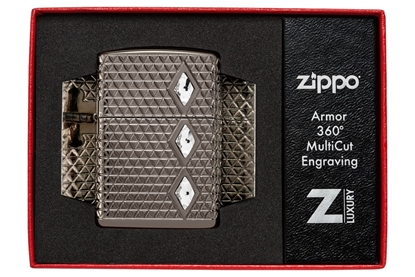 Attēls no Zippo Lighter 46316 Armor® Diamond Pattern Design