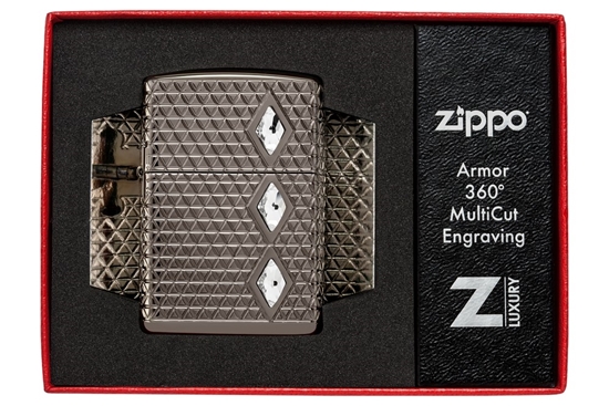 Picture of Zippo Lighter 46316 Armor® Diamond Pattern Design