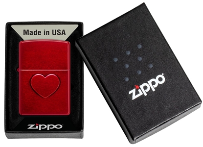 Attēls no Zippo Lighter 46588 Stamped Heart Design