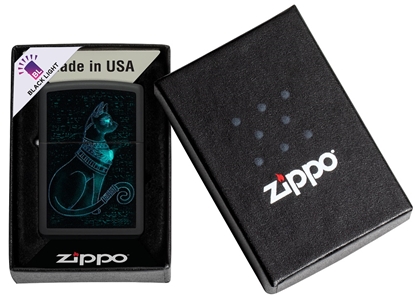 Attēls no Zippo Lighter 48582 Spiritual Cat Design