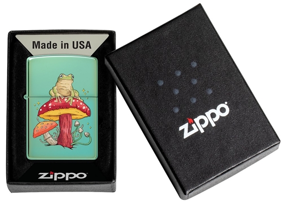 Picture of Zippo Lighter 48973 Mystical Frog Design