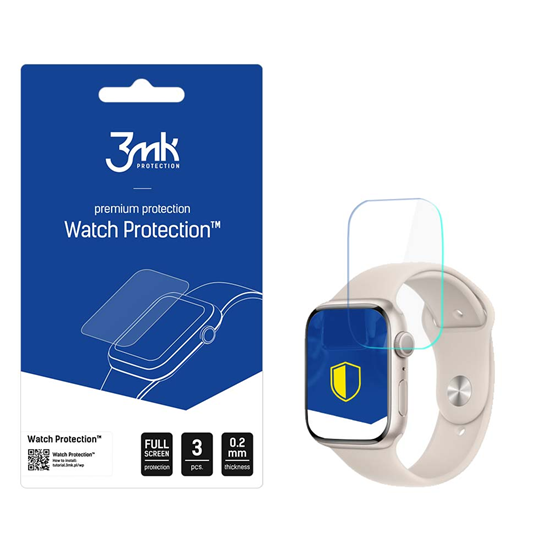 Изображение 3Mk hybrid aizsargstikls - plēve Apple Watch 8 41m