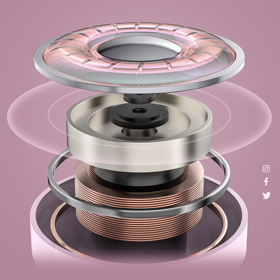 Picture of Acefast Acefast T6 TWS Bluetooth In-Ear Wireless Headphones - Pink