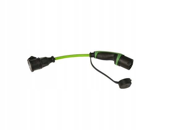 Picture of Adapter do adwania samochodów elektrycznych wtyk type 2 do gniazda schuko 16A Ratio 31200
