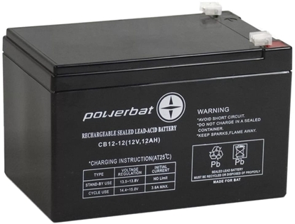 Attēls no Akumulator AGM POWERBAT CB 12V 12Ah