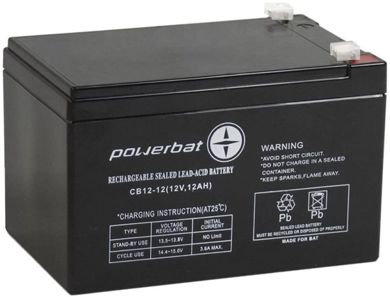 Picture of Akumulator AGM POWERBAT CB 12V 12Ah