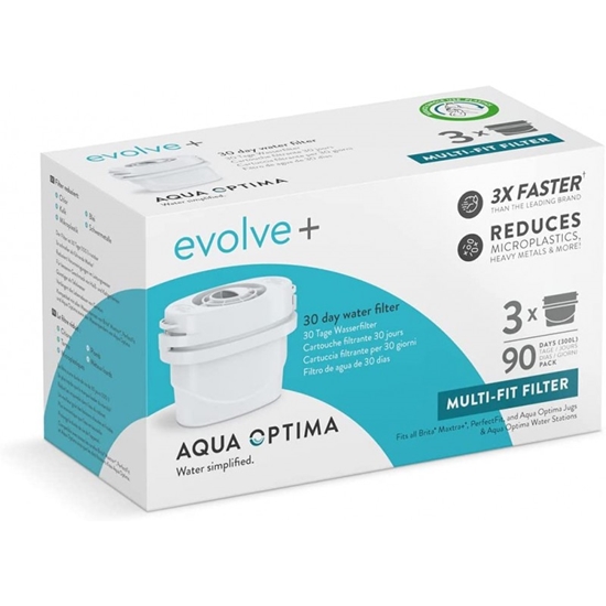 Picture of AQUA OPTIMA BOX OF 3 EVOLVE + FILTERS STEPS319