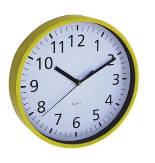 Picture of ASI COLLECTION Sienas pulkstenis Ø 25 5cm dzeltens