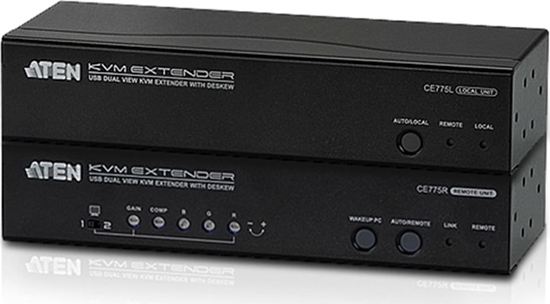 Picture of Aten CE775 USB VGA Dual View KVM Extender
