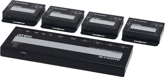 Picture of Aten VS1824KIT 4-Port 4K HDMI Cat6 Splitter mit 4 Empfänger