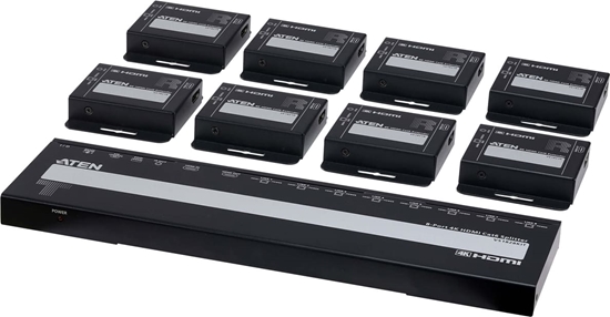 Picture of Aten VS1828KIT 8-Port 4K HDMI Cat6 Splitter mit 8 Empfänger