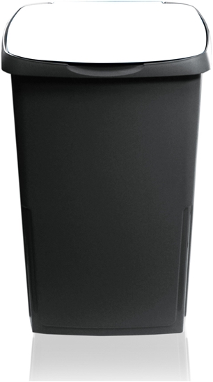 Изображение Atkritumu tvertne Eco Solution 45L 37x36x53 5cm tumsi peleka/balta 8000303314547