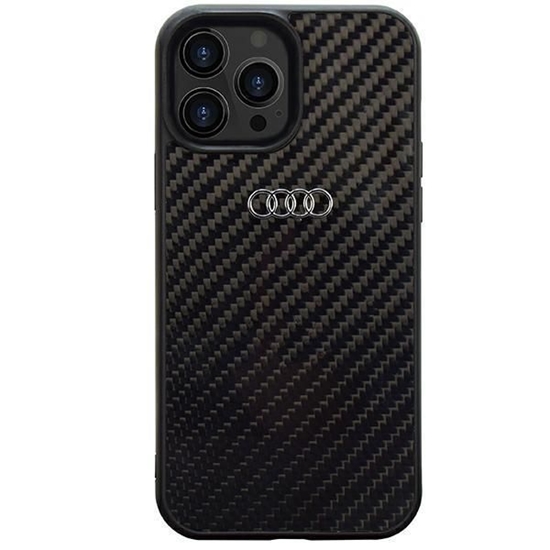 Picture of Audi Audi Carbon Fiber iPhone 14 Pro 6.1" black/black hardcase AU-TPUPCIP14P-R8/D2-BK