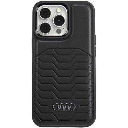 Attēls no Audi Audi Synthetic Leather case with MagSafe for iPhone 13 Pro / 13 - black