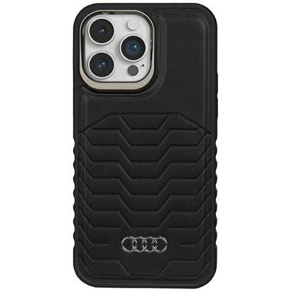 Изображение Audi Audi Synthetic Leather case with MagSafe for iPhone 15 Pro Max - black