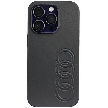 Изображение Audi Audi Synthetic Leather iPhone 14 Pro 6.1" black/black hardcase AU-TPUPPCIP14P-TT/D1-BK