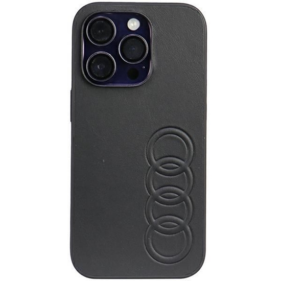 Изображение Audi Audi Synthetic Leather iPhone 14 Pro 6.1" black/black hardcase AU-TPUPPCIP14P-TT/D1-BK