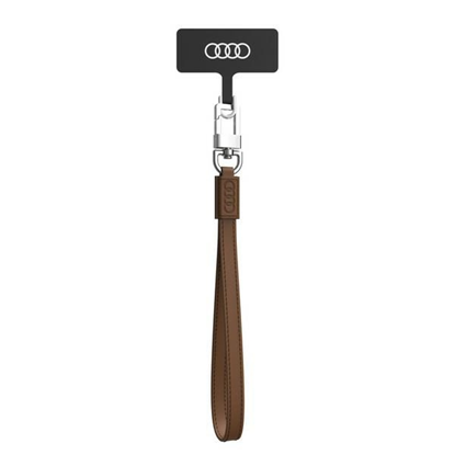 Picture of Audi Audi uniwersalna smycz do telefonu 28cm 10mm Leather brzowy/brown AU-HSLSL-GT/D1-BN