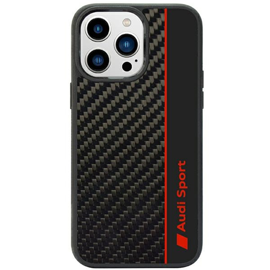 Picture of Audi Carbon Fiber Stripe iPhone 14 Pro 6.1" czarny