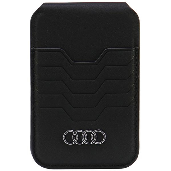 Изображение Audi Leather Wallet Card Slot Stand czarny|black M